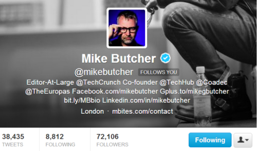 mike butcher twitter